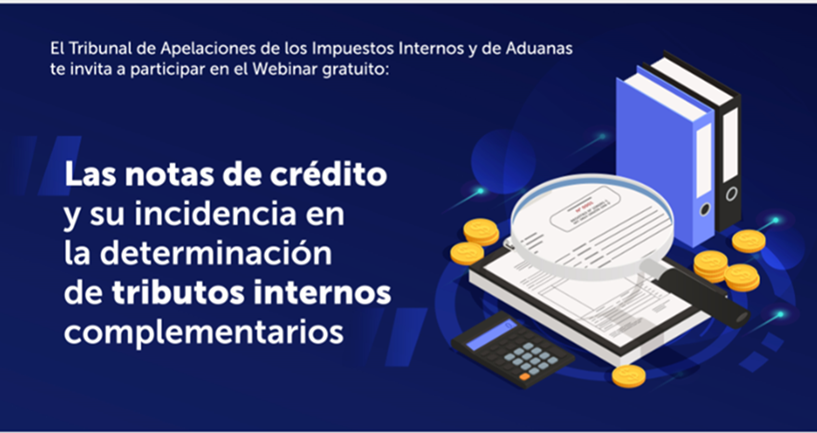 Agradecimiento por WEBINAR TAIIA «Notas de crédito y su incidencia en tributos internos»